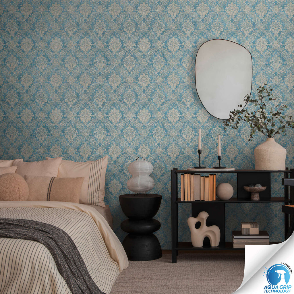 Designdrop Blue Wallcovering | AS Creation