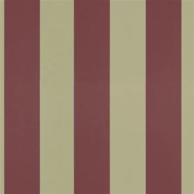 Spalding Stripe Rosewood Wallpaper | Ralph Lauren