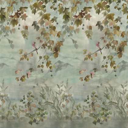 Miyako Autumn Scene 2 Panel Dove | Designers Guild Europe