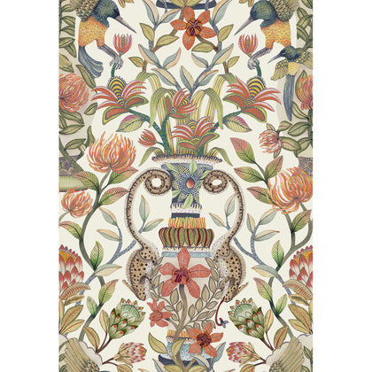 Protea Garden - Ogrn&Tngrn/Wht Multi | Cole & Son
