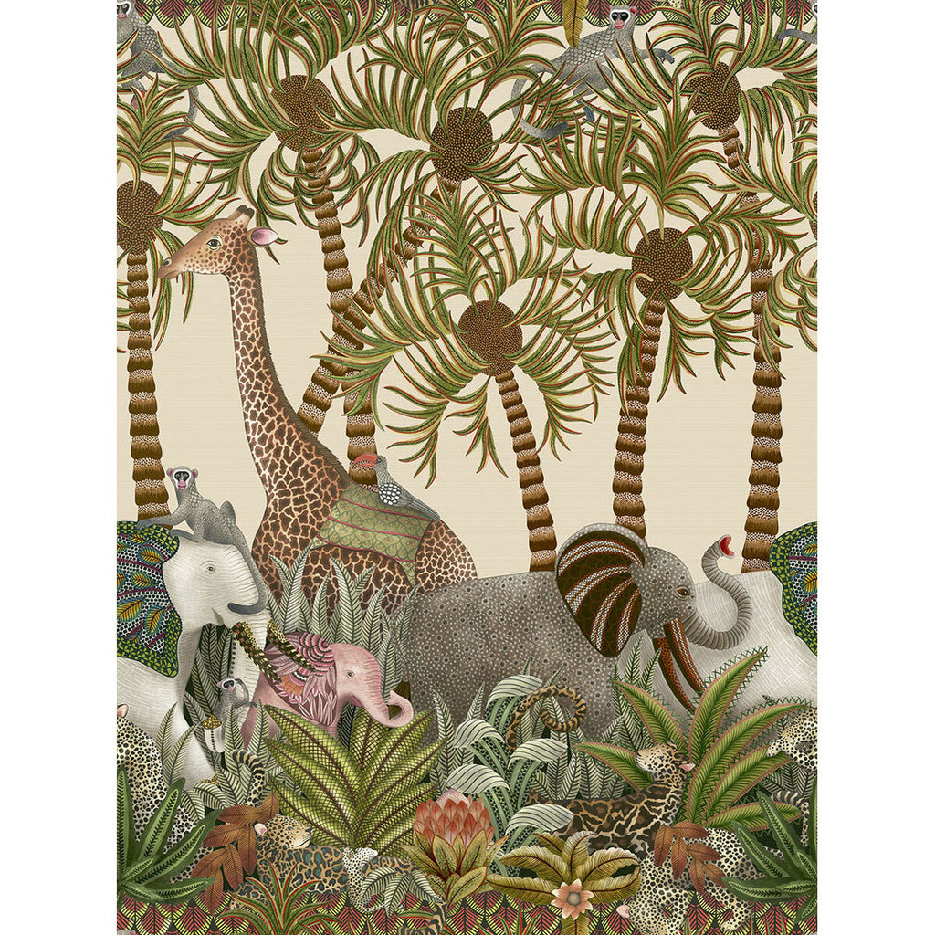 Letaba March - Spgrn&Gngr/Crm Multi By Cole & Son | Cole & Son Ardmore-Jabula | Novelty Wallcovering Print