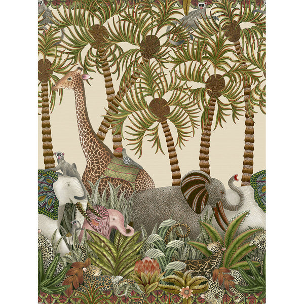 Letaba March Grasscloth - Spgrn&Gngr/Crm Multi | Cole & Son