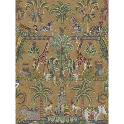 Afrika Kingdom - Olgrn/Spgrn/Mt Bronz Green | Cole & Son
