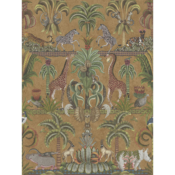 Afrika Kingdom - Olgrn/Spgrn/Mt Bronz Green | Cole & Son