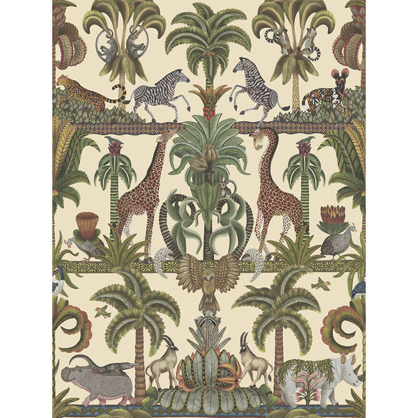 Afrika Kingdom - Olgreen & Spgreen/Cream Green | Cole & Son