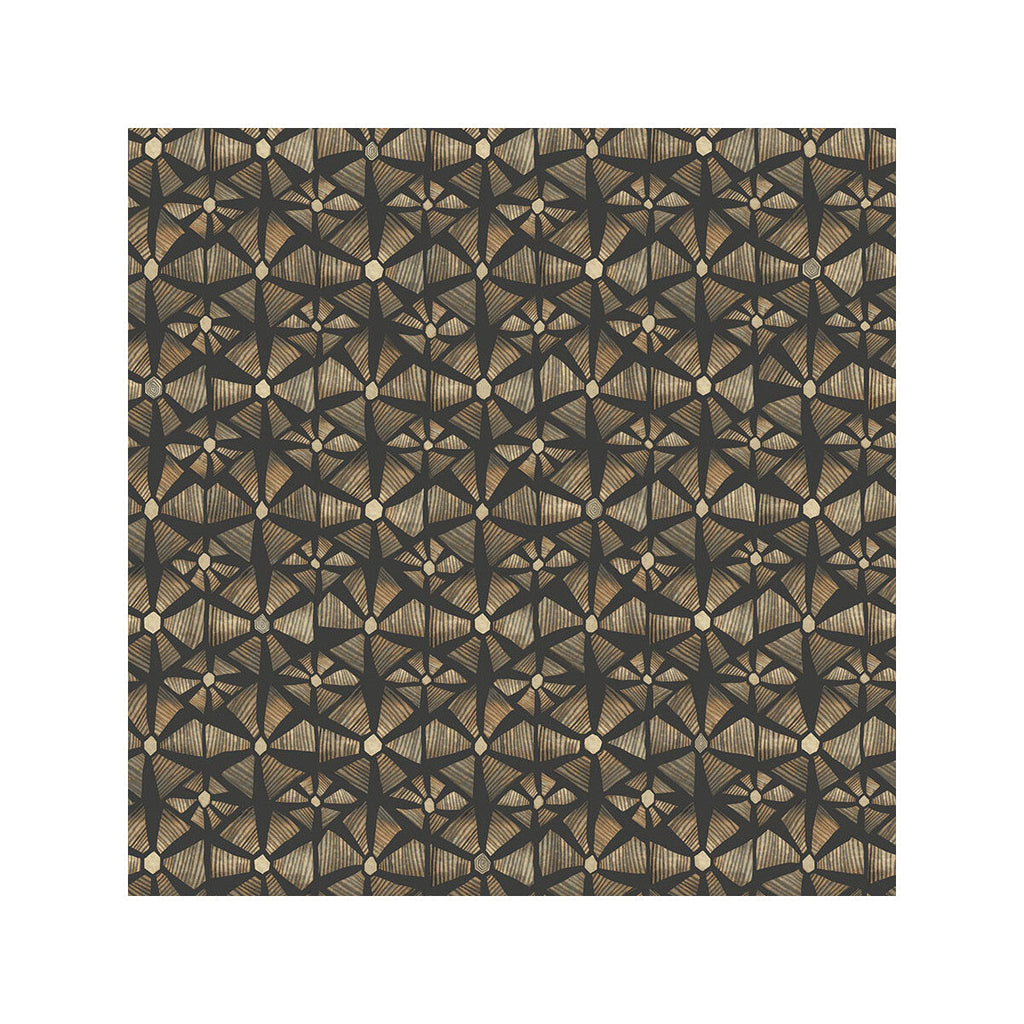 Kalahari - Spice & Black Brown By Cole & Son | Cole & Son Ardmore-Jabula | Geometric Wallcovering Print