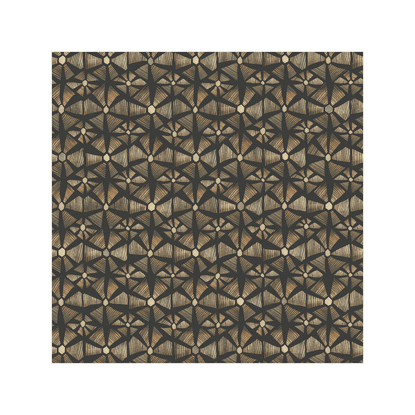 Kalahari - Spice & Black Brown By Cole & Son | Cole & Son Ardmore-Jabula | Geometric Wallcovering Print