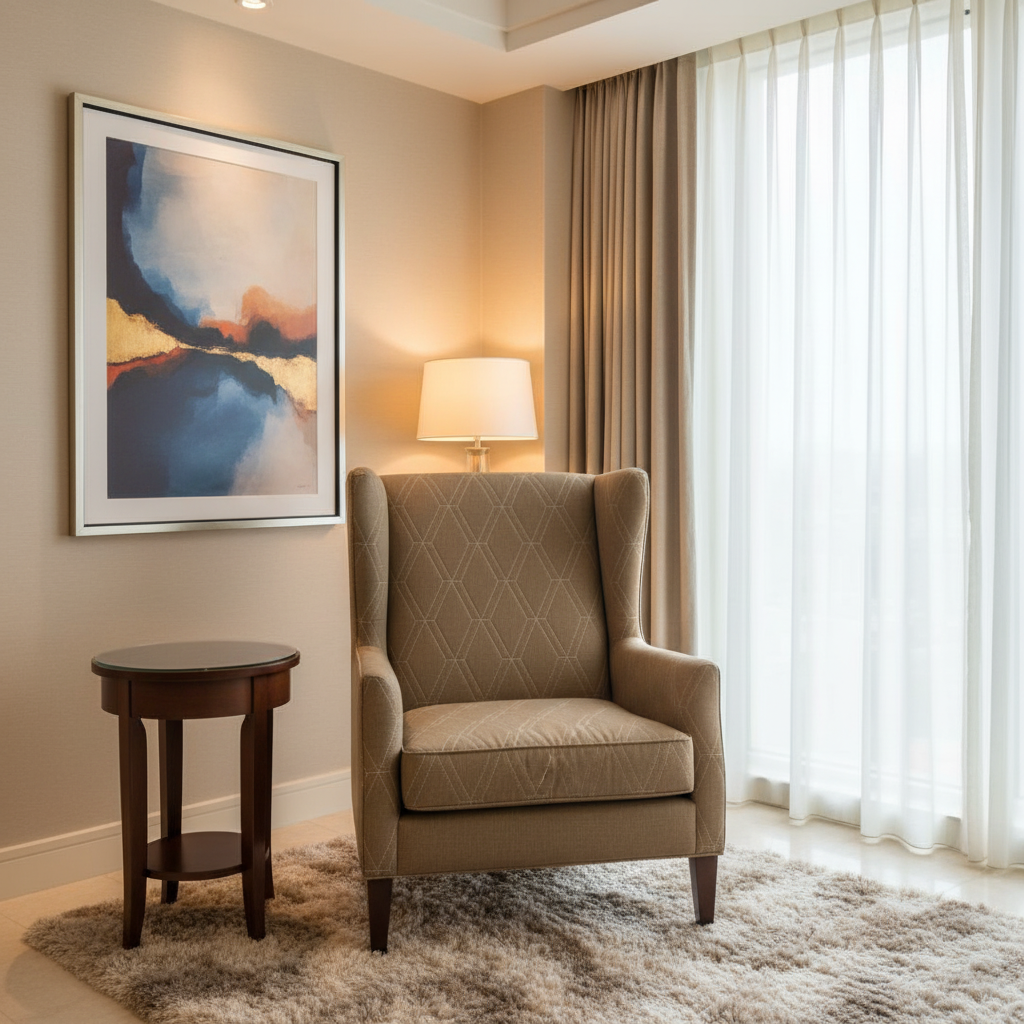 Stone Haven - Mocha Upholstered Chair | Architectural Fabrics