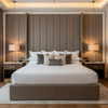 Runaway Bay - Slate Upholstered Headboard | Architectural Fabrics