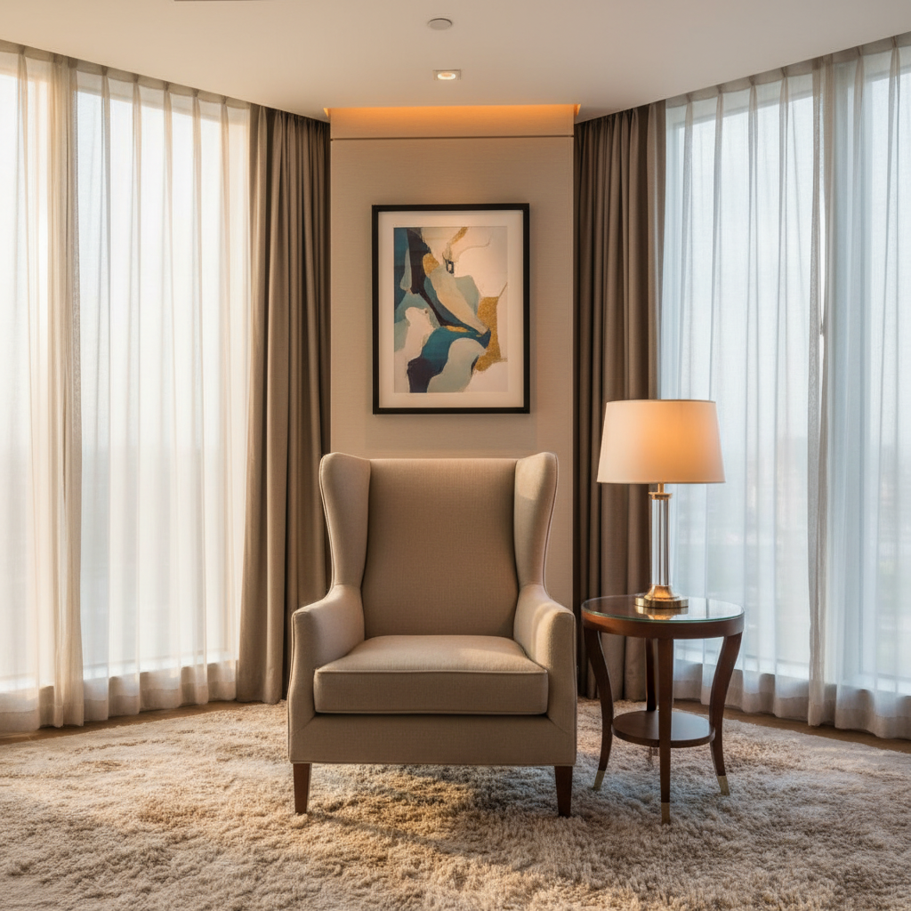 Yorktown Sand Upholstered Chair | Architectural Fabrics