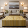 Vista Point - Canary Upholstered Ottoman | Architectural Fabrics