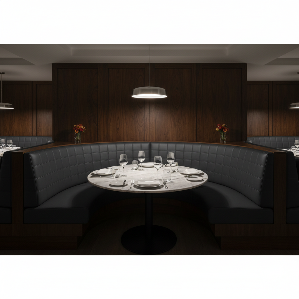 Puerto Plata - Nocturne Upholstered Banquette | Architectural Fabrics