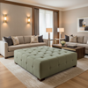 Maho Bay - Pesto Upholstered Ottoman | Architectural Fabrics