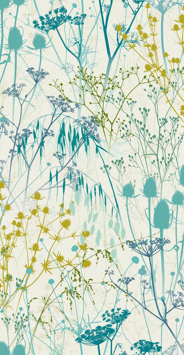 Clarissa Hulse Summer Border Verdigris Wallcovering | Graham & Brown