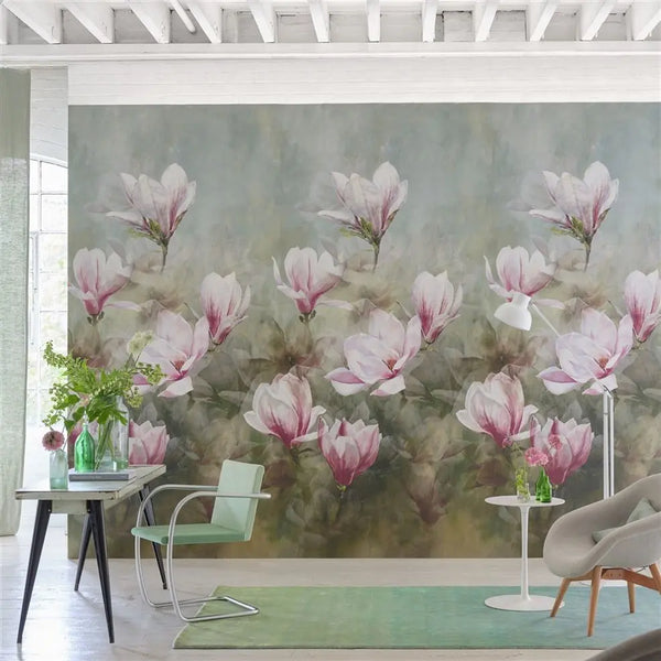Yulan Panel 01 Magnolia Wallpaper | Designers Guild Europe