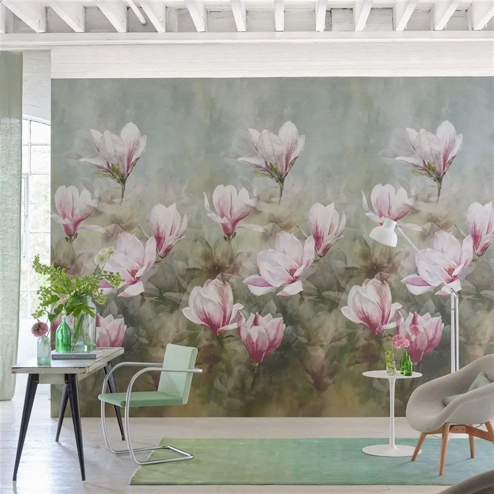 Yulan Panel 01 Magnolia Wallpaper | Designers Guild Europe