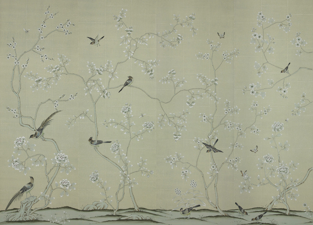 Badminton — Colourway SC-293 on Aqua Hint India tea paper