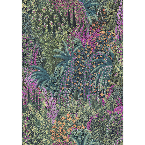 Cascade - Viridian Multi By Cole & Son | Cole & Son The Gardens Vol I |Botanical & Floral  Wallcovering Print