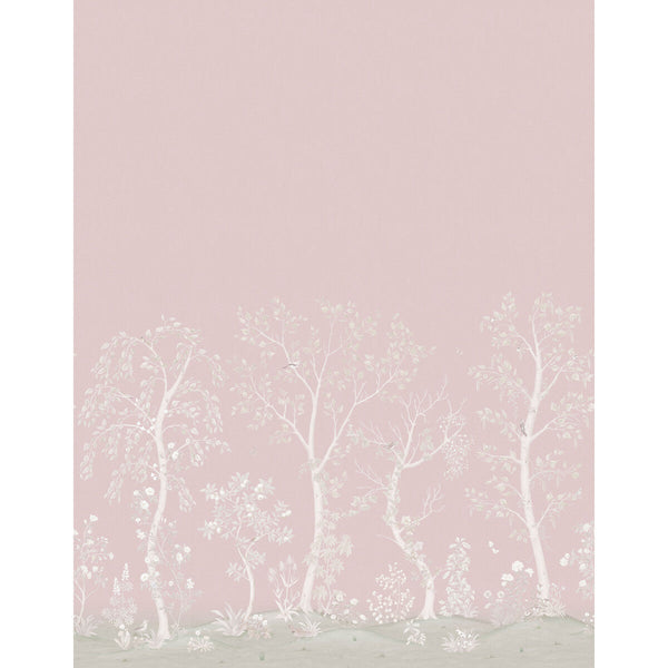 Seasonal Woods - Rose Pink By Cole & Son | Cole & Son The Gardens Vol I |Animal/Insects Botanical & Floral Wallcovering Print