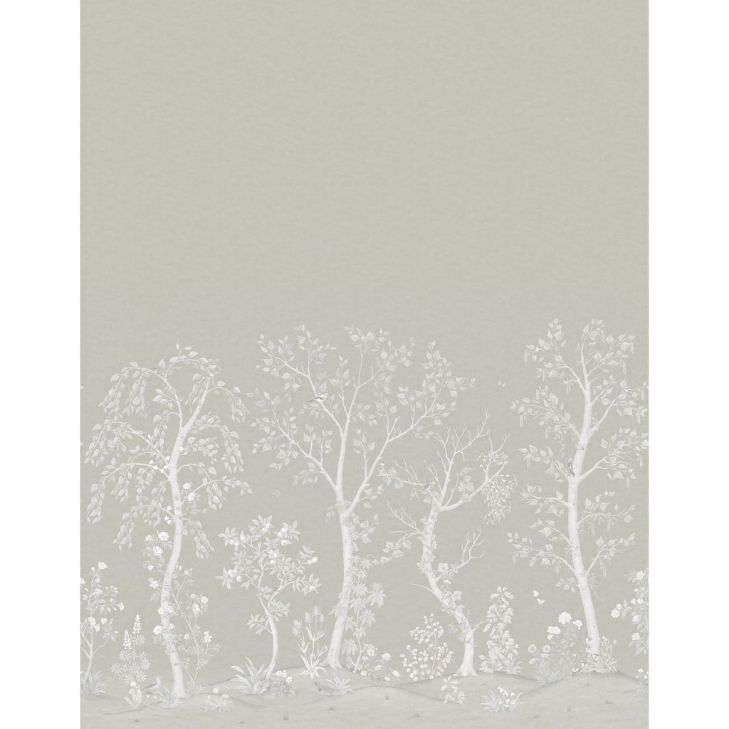 Seasonal Woods Silk Platinum | Cole & Son
