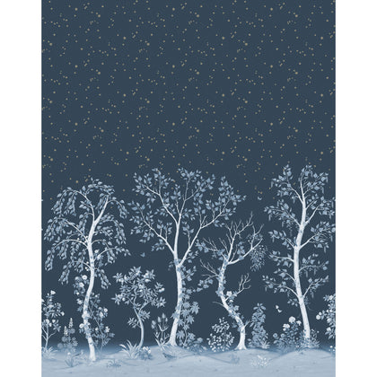 Seasonal Woods - Midnight Blue | Cole & Son