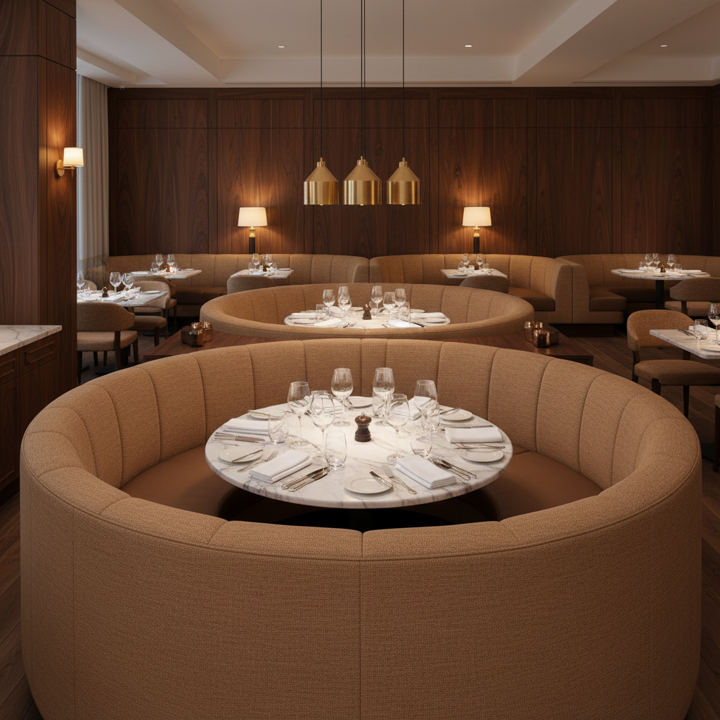 Quintana Bay - Terrain Upholstered Banquette | Architectural Fabrics