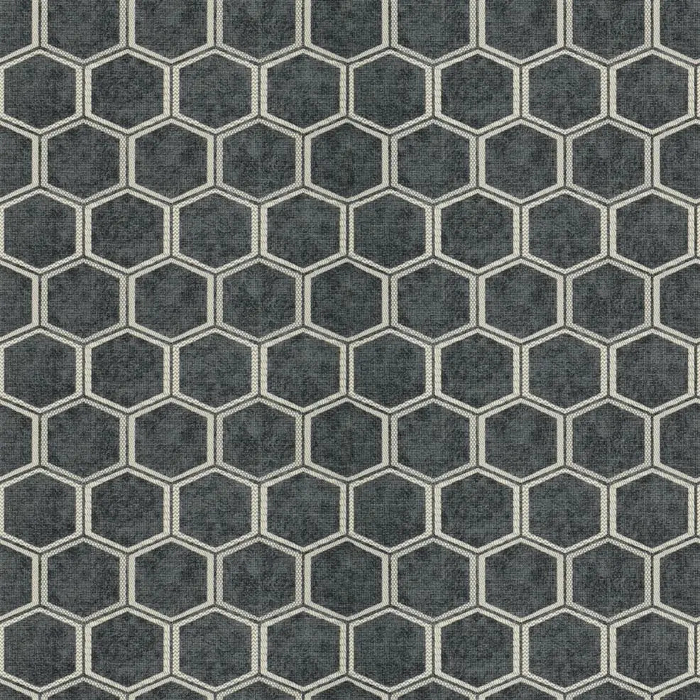 Manipur Charcoal Wallpaper | Designers Guild Europe