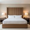Woven Basketweave Texture Burnt Sienna Upholstered Headboard | Architectural Fabrics