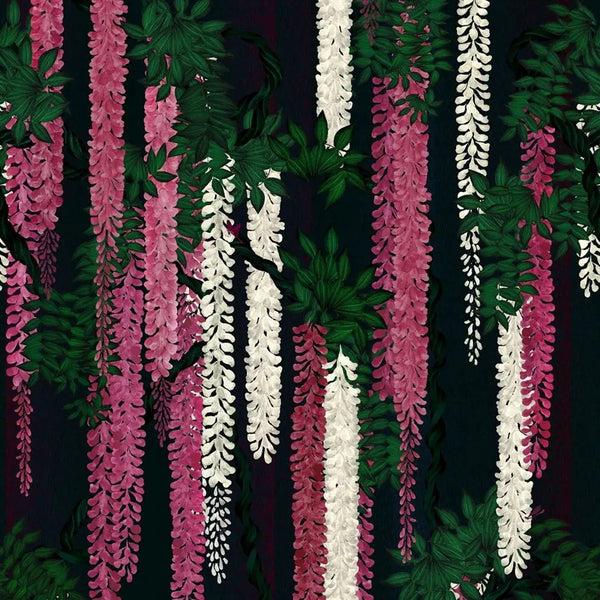 Wisteria Alba Panel 01  Wallpaper | Christian Lacroix Europe