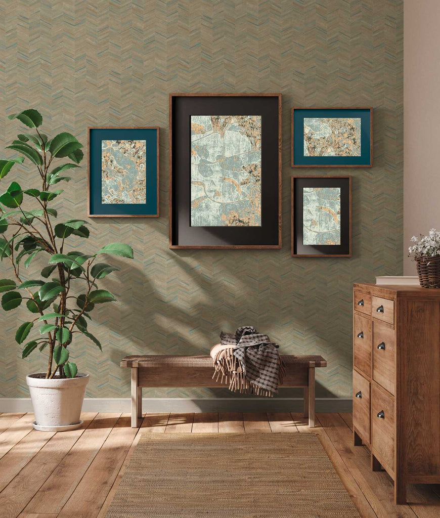 Geo Effect Beige Wallcovering | AS Creation
