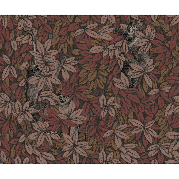Foglie E Scimmie - Autumnal Brown | Cole & Son