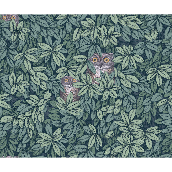 Foglie E Civette - Viridian Green | Cole & Son