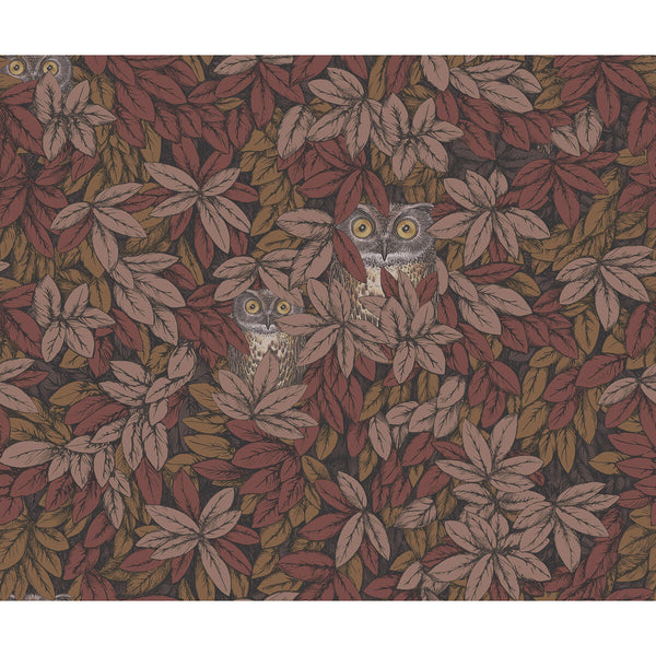 Foglie E Civette - Autumnal Brown | Cole & Son