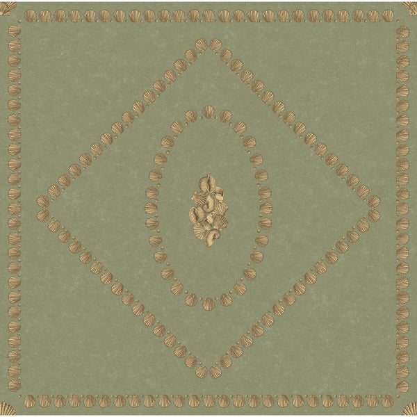 Conchiglie - Ivy Green By Cole & Son | Cole & Son Fornasetti Senza Tempo Ii |Geometric Novelty Wallcovering Print