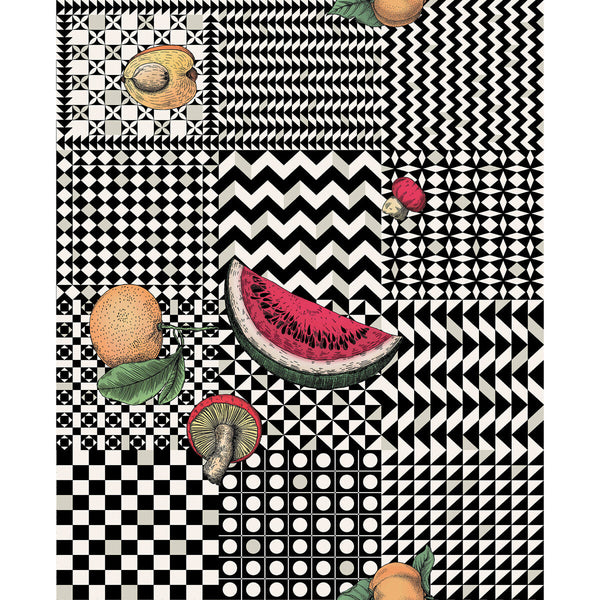 Frutta E Geometrico - Multi Multi By Cole & Son | Cole & Son Fornasetti Senza Tempo Ii |Geometric Novelty Wallcovering Print
