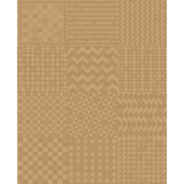 Geometrico - Gold On Gold Gold By Cole & Son | Cole & Son Fornasetti Senza Tempo Ii |Geometric Metallic Wallcovering Print