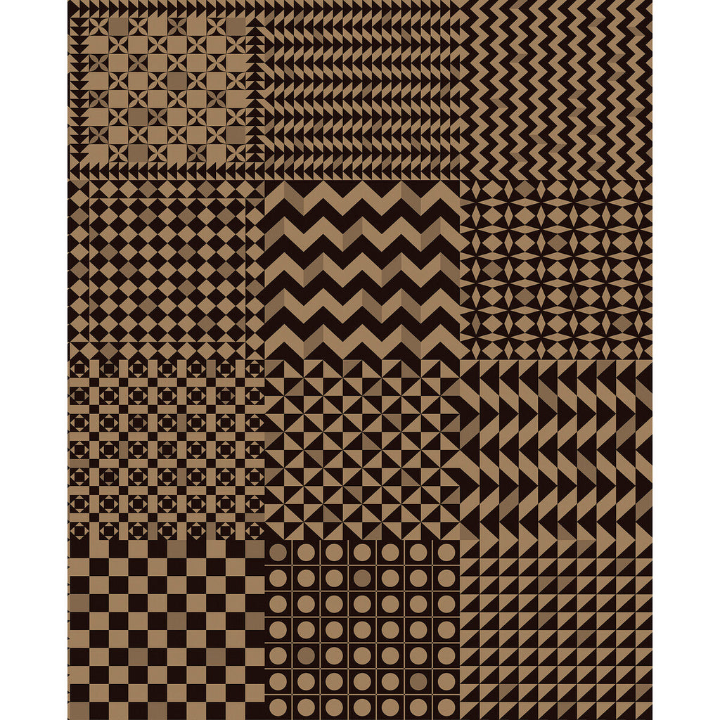 Geometrico - Black & Gold Gold By Cole & Son | Cole & Son Fornasetti Senza Tempo Ii |Geometric Metallic Wallcovering Print