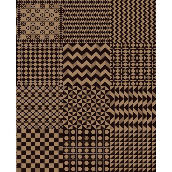 Geometrico - Black & Gold Gold By Cole & Son | Cole & Son Fornasetti Senza Tempo Ii |Geometric Metallic Wallcovering Print