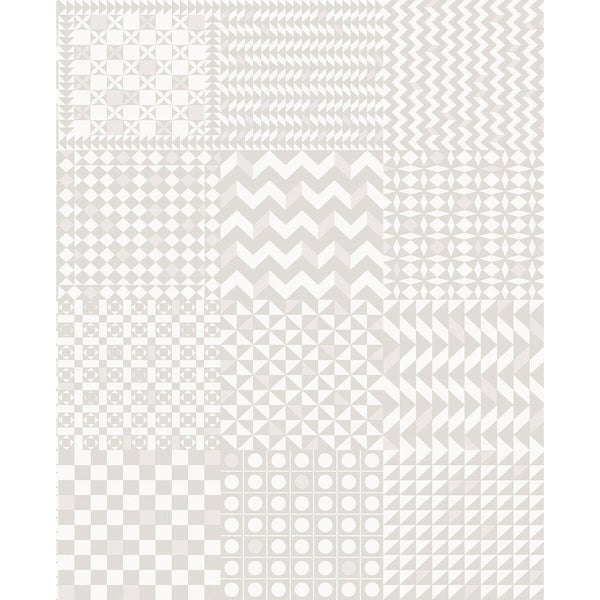 Geometrico - Mica White By Cole & Son | Cole & Son Fornasetti Senza Tempo Ii |Geometric Metallic Wallcovering Print