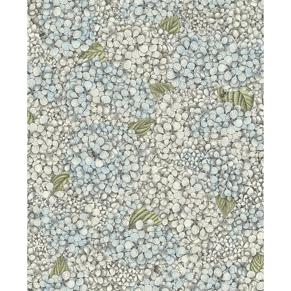 Ortensia - Blue & Cream Blue By Cole & Son | Cole & Son Fornasetti Senza Tempo Ii |Botanical & Floral  Wallcovering Print