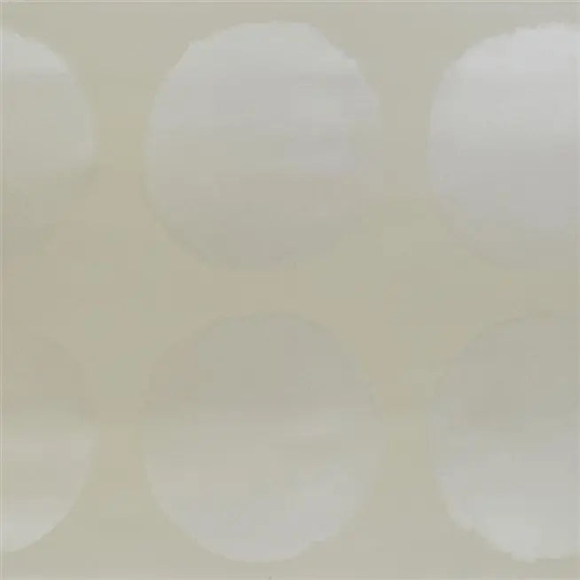 Carlu Circles Nickel  Wallpaper | Designers Guild Europe