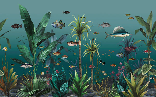 Aquarium Teal Bespoke | Graham & Brown