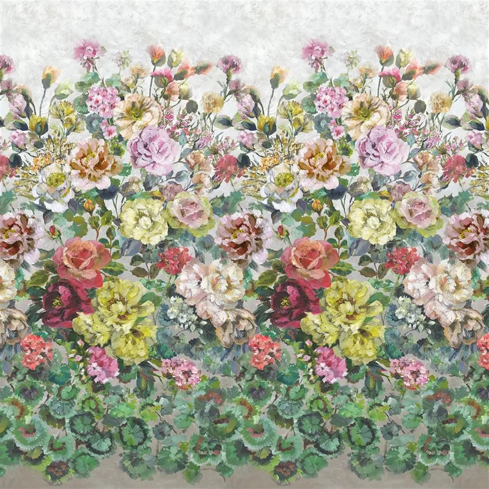 Grandiflora Rose Panel Dusk Wallpaper | Designers Guild Europe