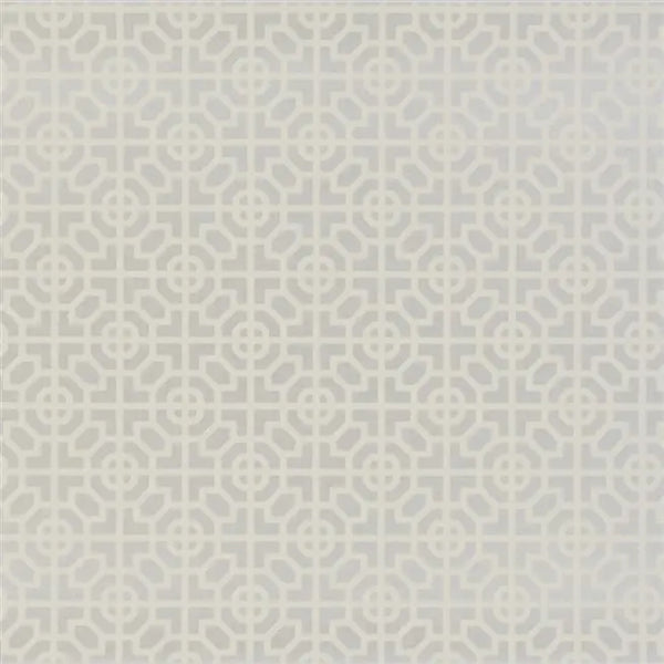 Sussex Small Scale Geometric 12 Silver Wallpaper | Designers Guild Europe