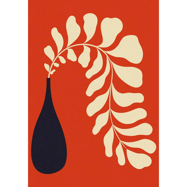 Abstract Flowers I Red Wall | Graham & Brown