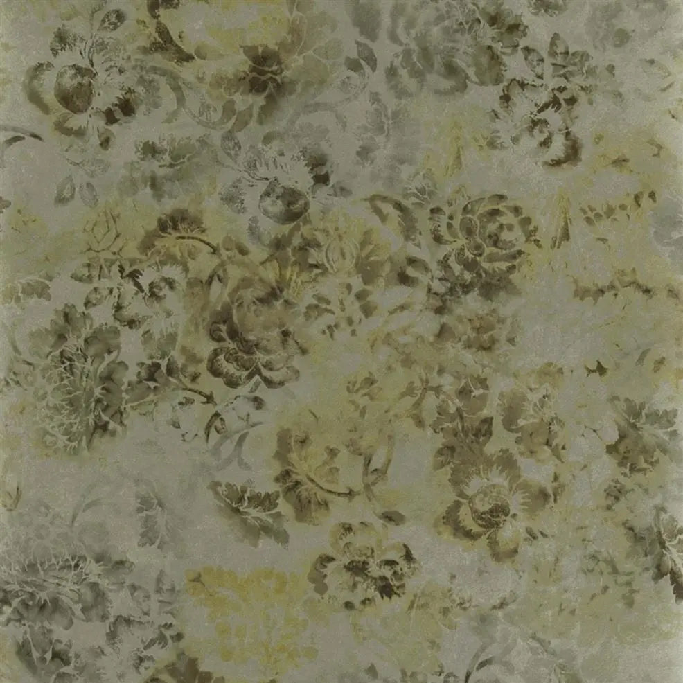 Tarbana Damask  Gold Wallpaper | Designers Guild Europe