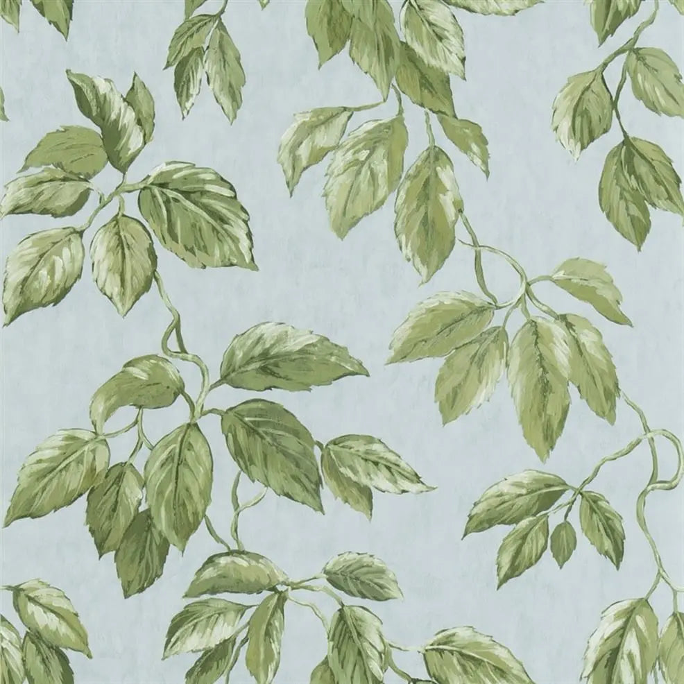 Jangal Branches Leaves Celadon Wallpaper | Designers Guild Europe