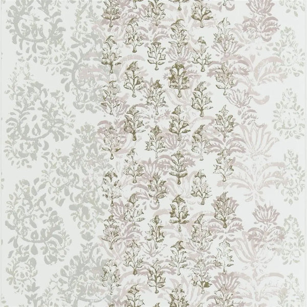 Kasavu Distressed Damask Shell Wallpaper | Designers Guild Europe