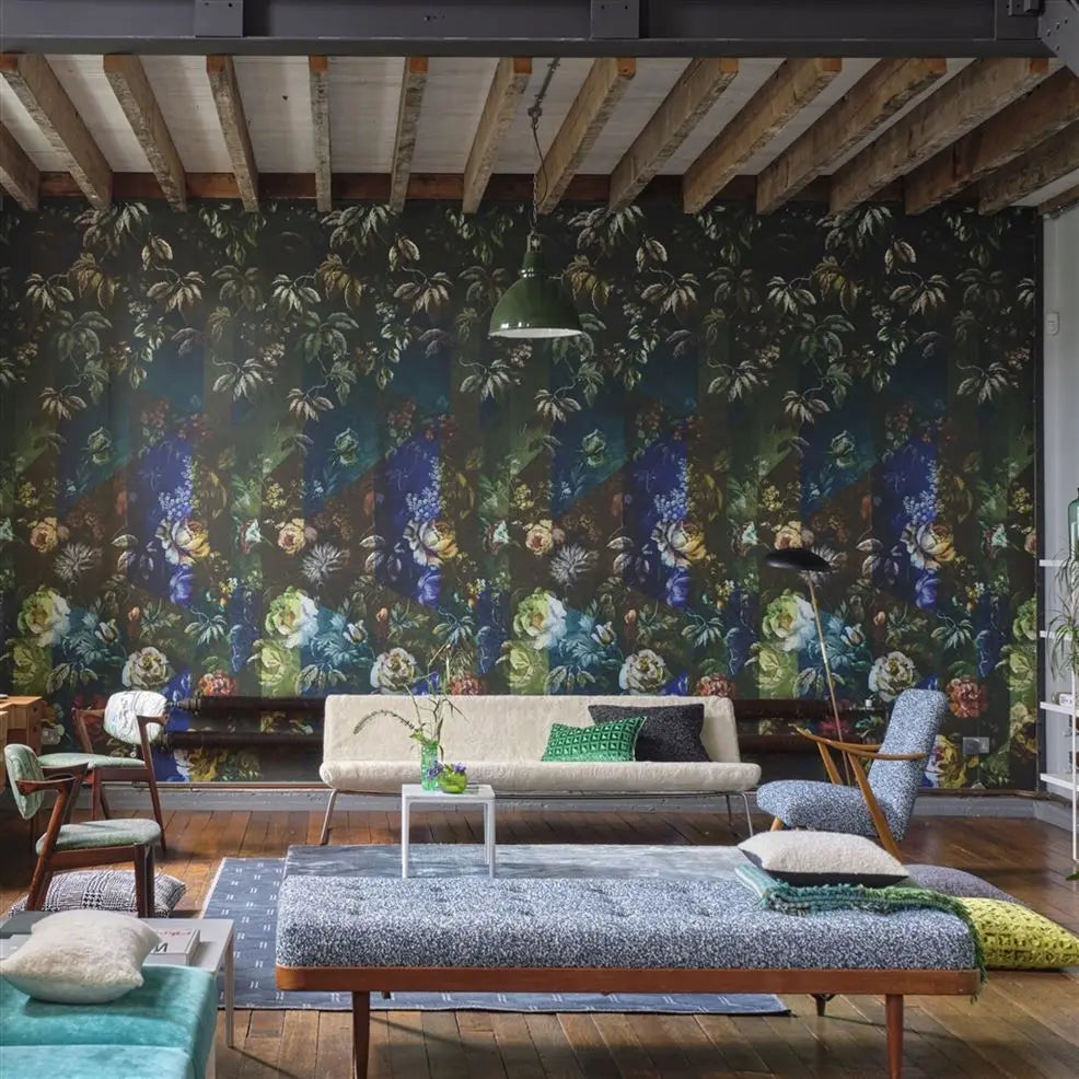 Minakari Panel 01 Cobalt | Designers Guild Europe