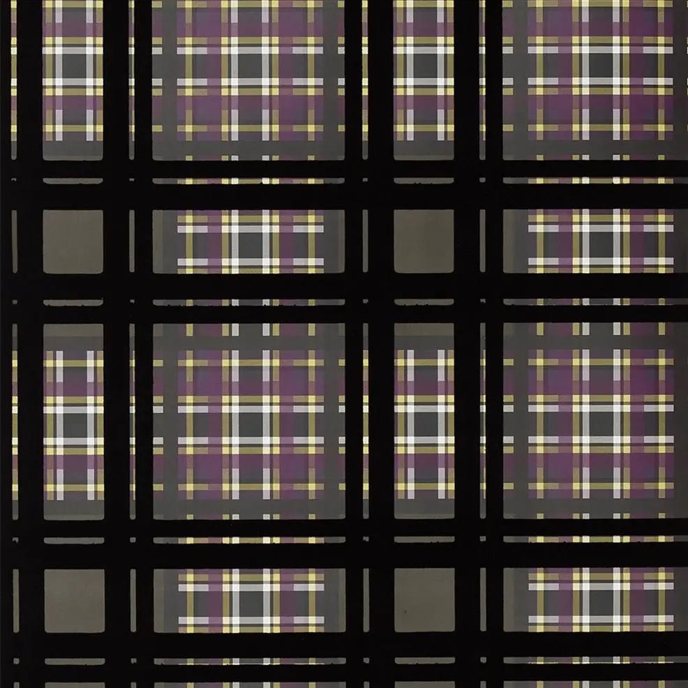 Chennai Flock Check 05 Chocolate | Designers Guild Europe